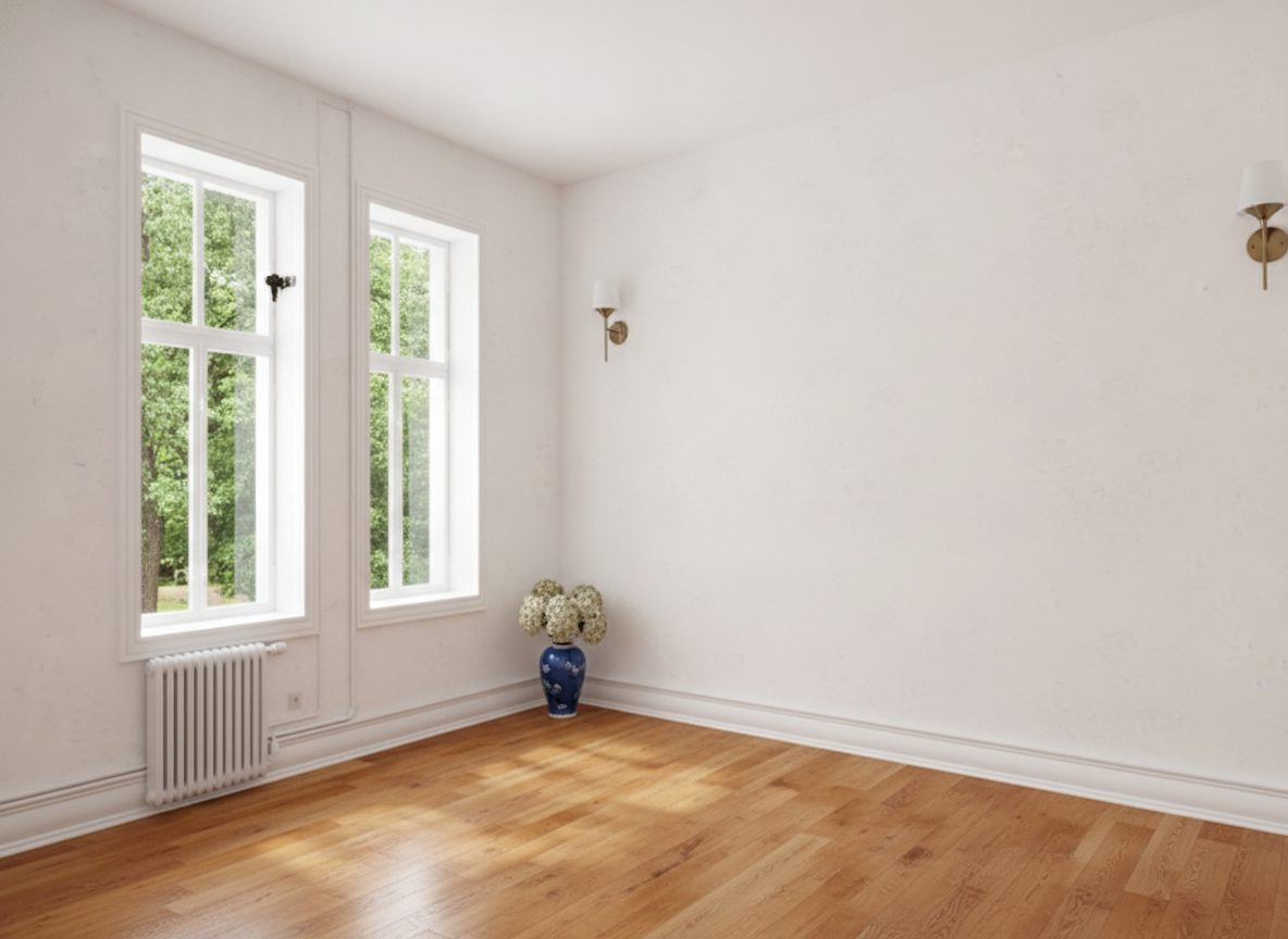 Smooth finished walls in a Yorktown Heights hallway