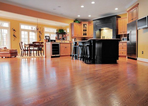 laminate floor in kitchen