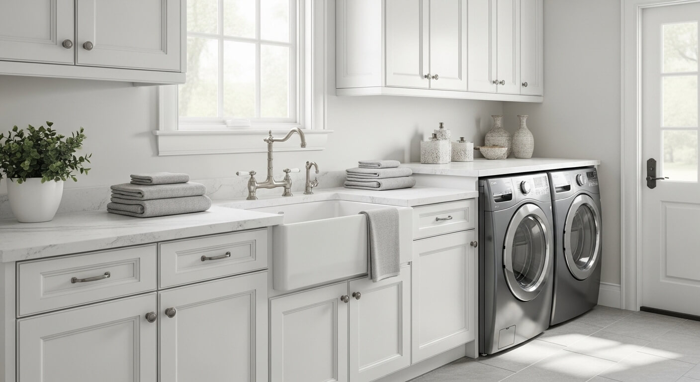 Functional Utility or Laundry Room in Westchester Homes